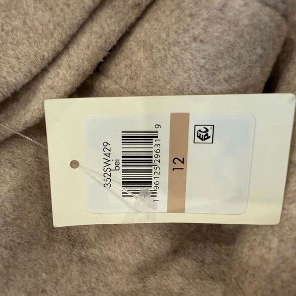 NWT Cole Haan Slick Wool-Blend Long Coat- size 12 - Picture 11 of 12